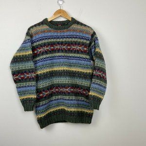 VTG 90s American Eagle 100% Wool Nordic Sweater L